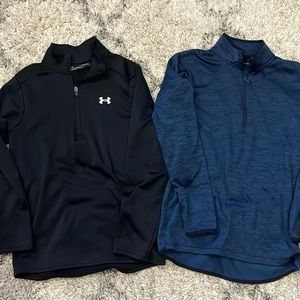 2 under armor quarter zip pullovers